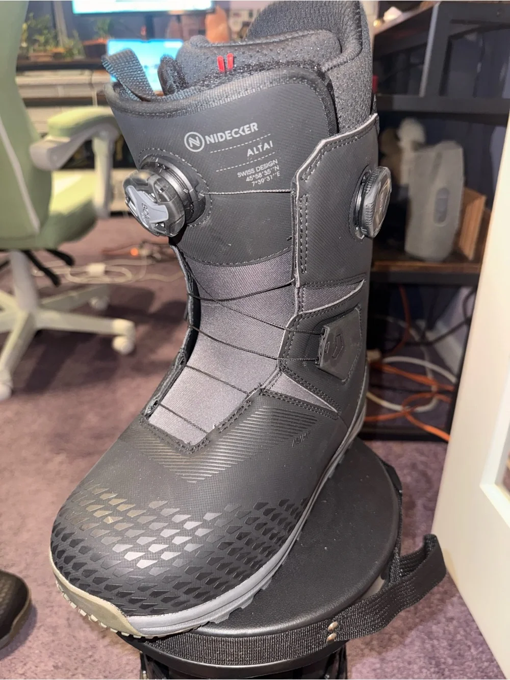 Nidecker Altai double Boa Men's Black Snow Boots new no tags